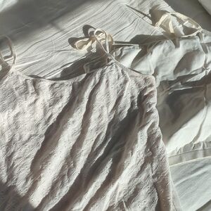 LOFT Ivory Lace Tank Top